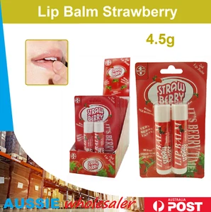 Au New Lip Balm Strawberry Lip care - 4.5g Winter Dry Sweet Nourishing - Picture 1 of 1