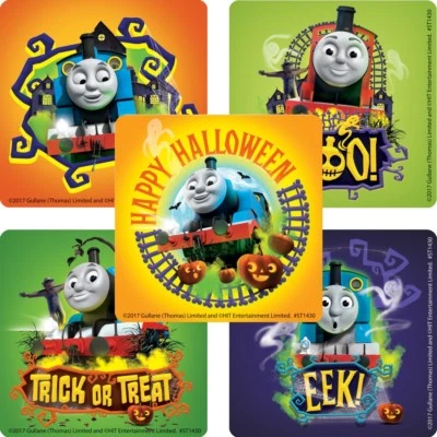 Thomas the Tank Engine Stickers x 5 - Halloween Stickers - Thomas Party Spooky - Imagem 1 de 4