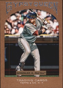 2011 Topps Gypsy Queen Framed Paper Baseball Card #26 Adrian Gonzalez /999