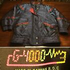 Vtg 90s Hip Hop Glam Rap Swag Royalty G4000 Metallic Ski Coat Jacket Women L