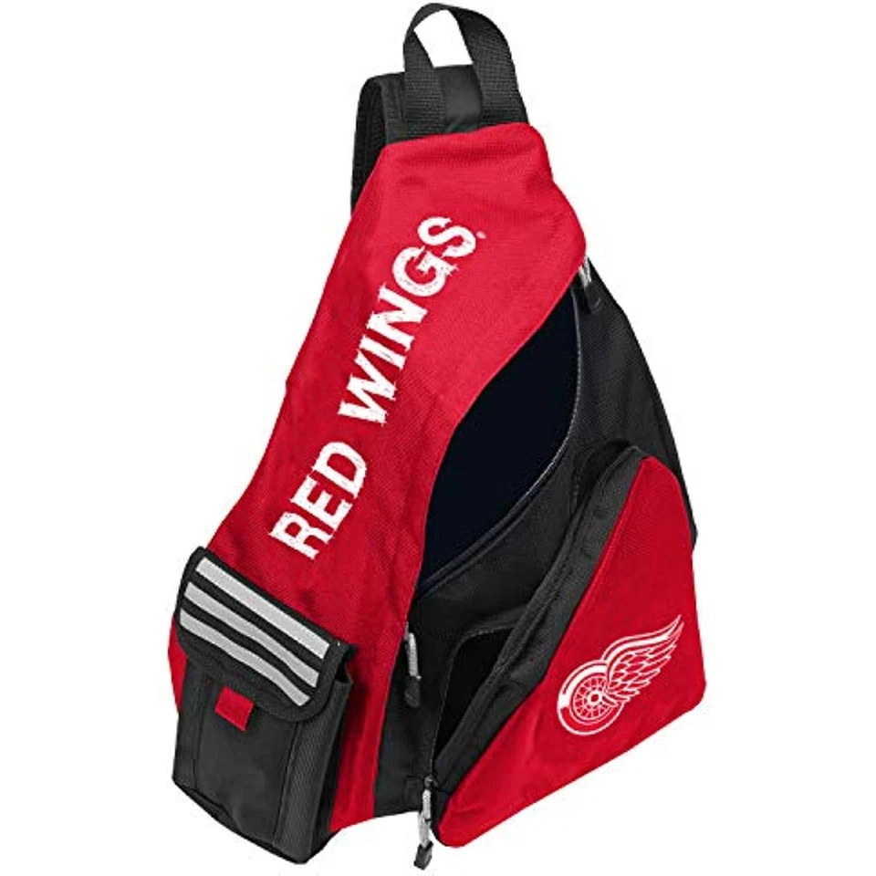 Mochila NHL Detroit Red Wings "Leadoff" Sling, 20" x 9" x 15" - Imagem 1 de 2
