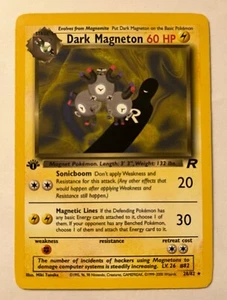 Pokemon Dunkles Magenton Non-Holo 1. Edition 28/82 60 PS - Bild 1 von 2