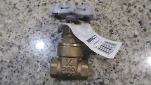 New, NIBCO, TI-8, 1/4", Brass Gate Valve - Picture 1 of 4