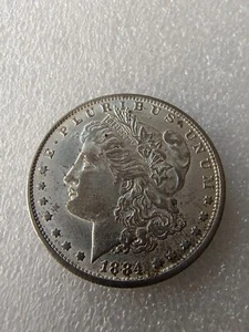 Dólar De Plata Morgan 1884 - Sin Circular Superficies Bonitas - Imagen 1 de 2