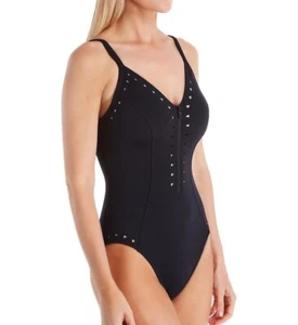 Magicsuit Women's $154 Black Scuba Sutton One Piece size 14 - Picture 1 of 5