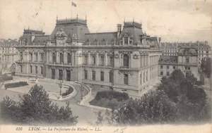 C022 France, Lyon La Prefecture du Rhone 1908 vintage postcard - Picture 1 of 2
