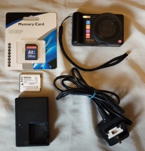 Working Pentax Optio RZ10 14MP Digital Camera & Battery/Charger/SDHC Card - Picture 1 of 23