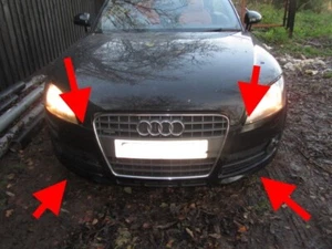 AUDI TT 2010 SPORT BLANKE STOßSTANGE VORNE 8J MK2 ORIGINAL ORIGINAL - Bild 1 von 22