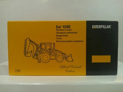 Retroexcavadora NZG CAT 438C Edición Oficial Lanzamiento #430 1:50 Amarilla En muy buena condición Caja Foto 1 de 4