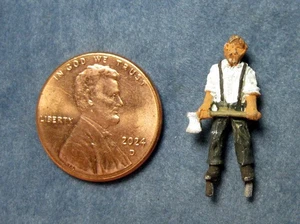 Gandy Dancers HO Scale Metal Unpainted Figure "Man Holding Axe". - Bild 1 von 2