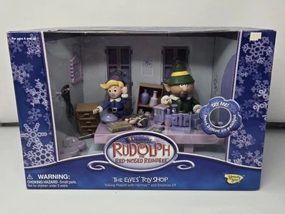 Rudolph The Red Nosed Reindeer ~ The Elves' Toy Shop Hermey & Foreman Elf Antigo - Imagem 1 de 4