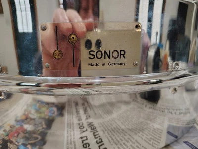 Sonor Teardrop Snare Drum Chrome 8 Lug  5x14 Shell Vintage 60s West Germany Part - Image 1 of 4