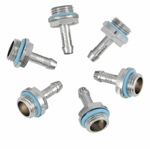 6 Pcs 27mm Barb Fittings Radiators Water Pumps Water Cooling System Kit f - Photo 1/8