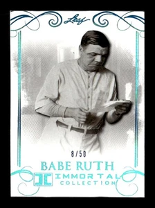 2017 Leaf Babe Ruth Immortal Collection #25 Babe Ruth #/50 - Picture 1 of 2