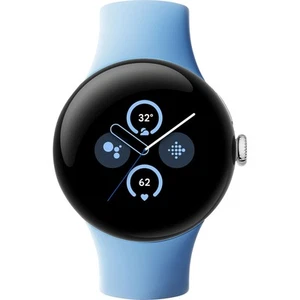 Google Pixel Watch 2 LTE – Polished Silver / Bay – Nowy i oryginalne opakowanie – Z fakturą - Zdjęcie 1 z 7