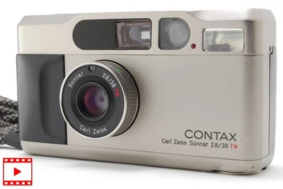 All Works [Near MINT w/Case] Contax T2 D T2D Titan Silver w/Data Back From JAPAN - Image 1 of 4