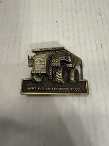 Lectra Haul Unit Rig And Equipment Co Belt Buckle Embossed  - Picture 1 of 3