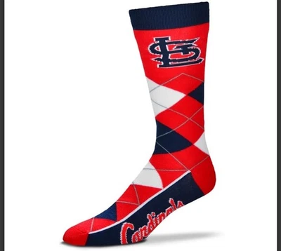 St Louis Cardinals Bare Feet Socks Licensed Baseball One Size Fits Most - Image 1 of 4