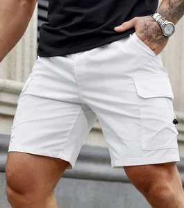 Herren neue hochwertige Polyester Shorts 7" Schrittlänge mit Taschen ohne Etikett Größe XL - Bild 1 von 5
