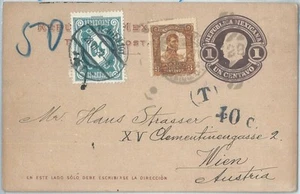 72276 - MEXICO - POSTAL HISTORY - POSTAL STATIONERY Card to AUSTRIA 1922 - TAXED - Picture 1 of 1