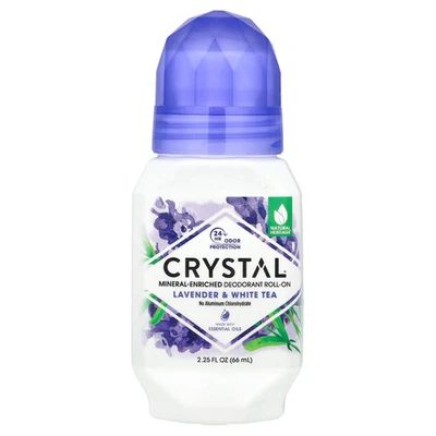 Desodorante enriquecido com minerais Roll-On, lavanda e chá branco, 2,25 fl oz (66 ml) - Imagem 1 de 2