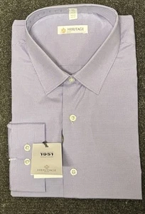 New Tagged Men’s Purple Shirt from Heritage. Collar 17.5” - Picture 1 of 3