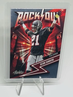 2023 Panini Absolute Rock Out #5 Deion Sanders - Atlanta Falcons  - Image 1 of 2