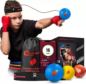 Boxing Reflex Balls for Kids with App– 3 Box of One Size, multi-color - Picture 1 of 6