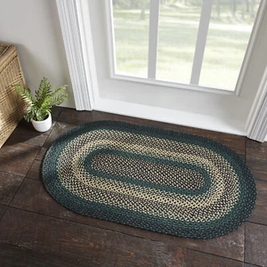 Accent Rug Pine Grove Jute Country 27x48 Oval No Slip Pad Floor Decor VHC Brands - Picture 1 of 8