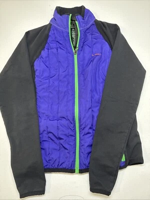 Chaqueta Lauren Active Ralph Lauren L-RL Negra Púrpura Verde Cremallera Completa Talla Pequeña Foto 1 de 4