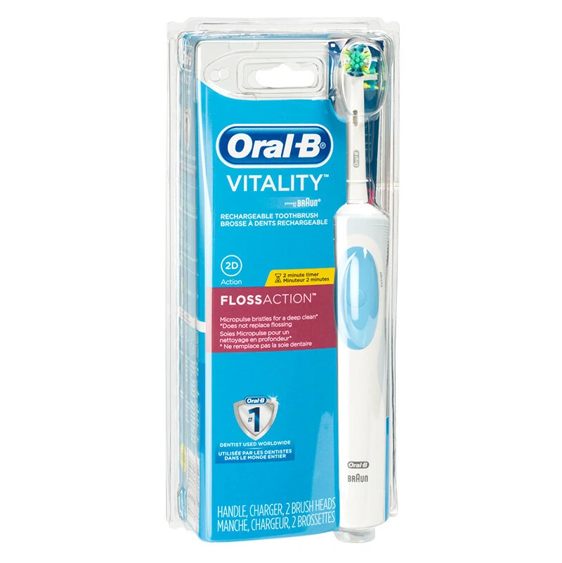 Oral-B Vitality FlossAction Cepillo de Dientes Cepillo Eléctrico con Cargador Recargable NUEVO Foto 1 de 1