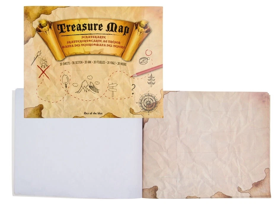 Mapa del Tesoro Infantil Niños para Pintar/Dibujar 20 Hojas Juego Fiesta Pirata Foto 1 de 1