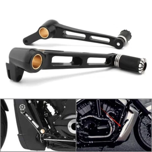 Schwarzer Bremsschalthebel Arm Pedal Peg für Harley Night Rod VRSC Special 07-17 - Bild 1 von 9