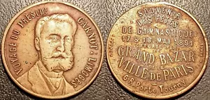 Medaille Gedänk- - Visitenkarten Carnot Bis Limoges - 17 & 18 Mai 1891 - Bild 1 von 1