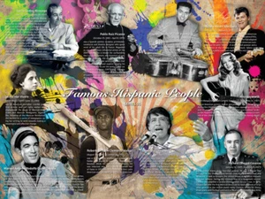 Famous Hispanic People Poster Series 01, Unframed, 24"x18" - Picture 1 of 8
