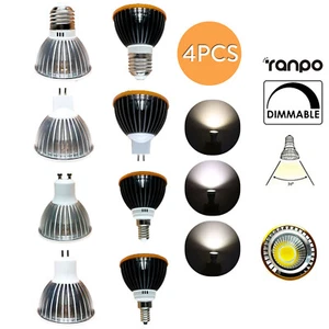 4X 10W Dimmable LED COB Spotlight Bulbs GU10 MR16 E12 110V 220V 12V 24V Lamps BC - Picture 1 of 17