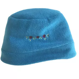 GYMBOREE Fleece Bucket Hat Beanie Little Girl 3-5 Yrs M/L Blue Purple Vintage - Picture 1 of 10