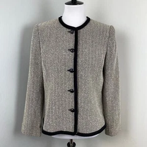Koret Herringbone Blazer Jacket Size 8 - Picture 1 of 7