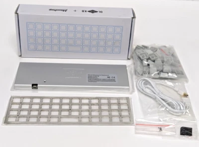 MASSDROP X OLKB-48 PLANCK MECHANICAL KEYBOARD KIT, SILVER CASE, MX COMPATIBLE... - Image 1 of 4