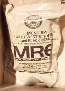 MRE Menu 24 Southwest Style Beef And Black Beans Ready To Eat Camping Survival - Picture 1 of 1