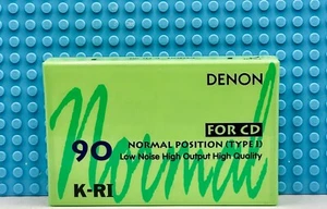 DENON K-RI 90 VERDE TIPO I 1993 JAPÓN CINTA DE CASETE EN BLANCO (1) (SELLADA) - Imagen 1 de 3