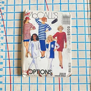 Mujer Sin Cortar Años 90 Tejido Armario Patrón Talla 10 12 McCalls 6058 - Imagen 1 de 3