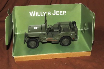 GATE DIECAST US ARMY JEEP IN ORIGINAL BOX BY GATE AS PICTURED-NOS - Image 1 of 4