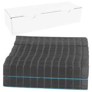 600x EQUILIBRIO PESOS LLANTAS DE ALUMINIO MOTOS PESAS PEGATINAS ETIQUETAS ADHESIVAS BLACK 3kg - Imagen 1 de 2