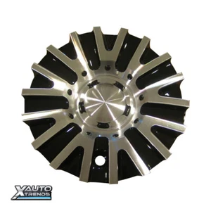 MPW MP108 Black Machine Wheel Rim Center Cap C10108M MC1160N301 - Picture 1 of 2