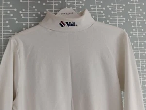 Vintage 1980's WOOLRICH Vail Ski Resort Embroidered Roll Neck Top Made in Mexico - Picture 1 of 13