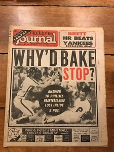 1980 PHILLIES WORLD SERIES PHILADELPHIA JOURNAL FULL NEWSPAPER - Picture 1 of 1