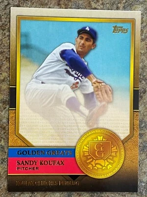 2012 Topps Golden Greats GG-48 Sandy Koufax Clinches Pennant - Dodgers  - Image 1 of 2