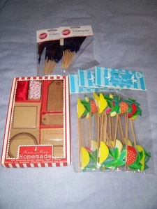 MERI MERI HOMEMADE LABELS & TAGS & ASST PARTY PIX - Picture 1 of 4