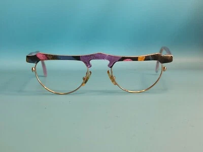 VINTAGE G. REBHOLZ BUFFALO HORN AND ACETATE EYEGLASSES HANDMADE GERMANY #399 - Image 1 of 4